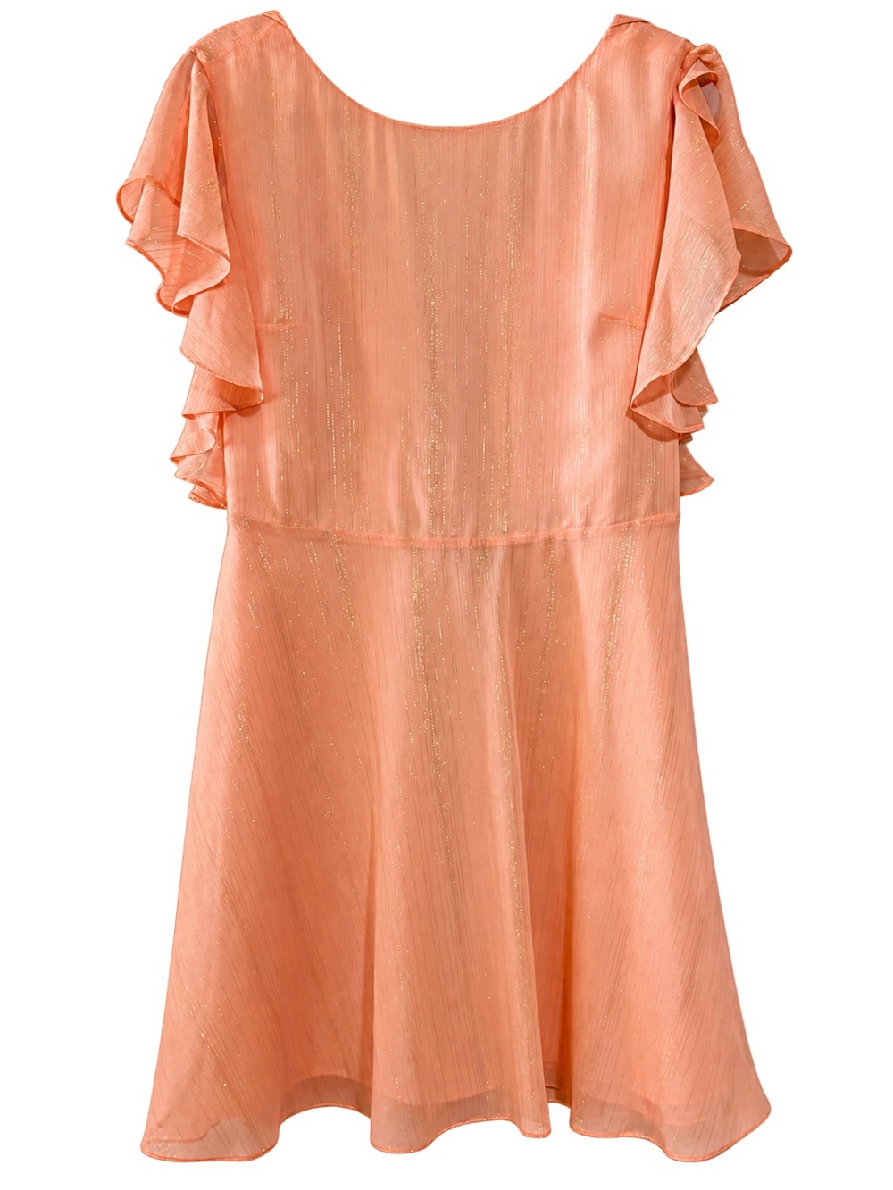 H by Halston Flutter Sleeve Shimmer Dress – Size 8